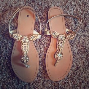 Sparkly David’s Bridal Sandals